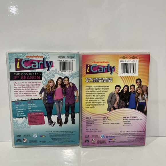 Nickelodeon iCarly DVD Lot Season 3 4 Complete OOP 2010 Region 1 Cosgrove Gibby - Picture 2 of 6